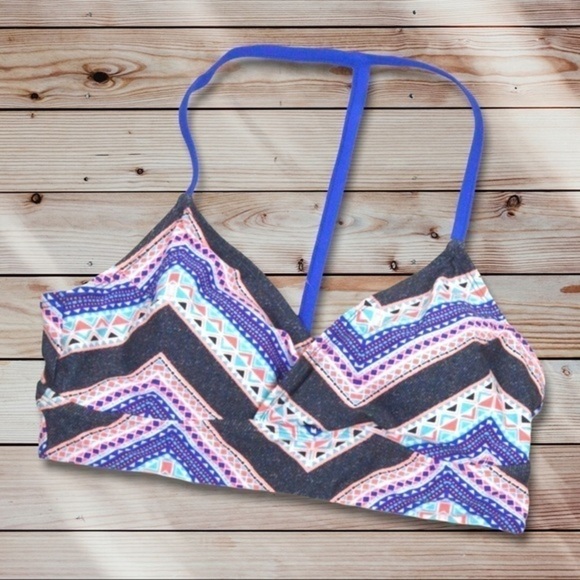 Splashletics Swim Top, Mixed Pattern Chevron, Medium - Picture 1 of 9